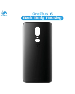 OnePlus 6 Rear Back Body Casing Housing Replacement Battery Back Door For OnePlus 6 - Black