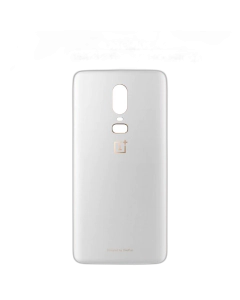 OnePlus 6 Rear Back Body Casing Housing Replacement Battery Back Door For OnePlus 6 - White