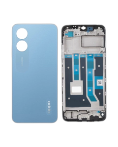 Oppo A17 Rear Complete Body Casing Housing Replacement For Oppo A17 - Blue