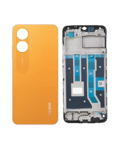 Oppo A17 Rear Complete Body Casing Housing Replacement For Oppo A17 - Orange