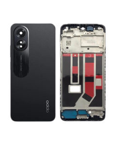 Oppo A18 Rear Complete Body Casing Housing Replacement For A18 - Black