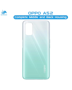 Oppo A52 Housing Middle Frame With Side Button and Camera Lens Body Casing Replacement For A52 - White