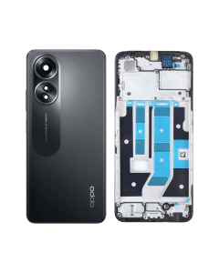 Oppo A58 Rear Complete Body Casing Housing Replacement For A58 - Black