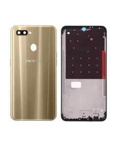 Oppo A7 Rear Complete Body Casing Housing Replacement For A7 - Golden