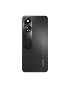 Oppo A78 Housing Middle Frame With Side Button and Replacement Battery Back Door For A78 - Black