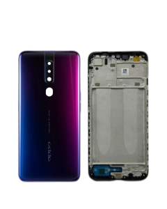 Oppo F11 Pro Housing Middle Frame With Side Button and Camera Lens Complete Body Casing Replacement For F11 Pro - Black