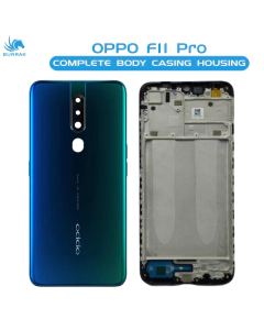Oppo F11 Pro Housing Middle Frame With Side Button and Camera Lens Complete Body Casing Replacement For F11 Pro - Green