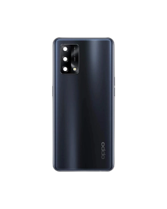 Oppo F19 Housing Middle Frame With Side Button and Replacement Battery Back Door For F19 - Black