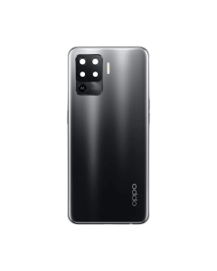 Oppo F19 Pro Housing Middle Frame With Side Button and Replacement Battery Back Door For F19 Pro - Black
