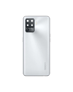 Oppo F19 Pro Housing Middle Frame With Side Button and Replacement Battery Back Door For F19 Pro - White