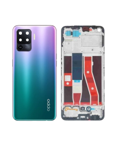 Oppo F19 Pro Rear Complete Body Casing Housing Replacement For F19 Pro - Purple