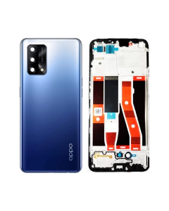 Oppo F19 Rear Complete Body Casing Housing Replacement For F19 - Blue
