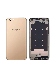 Oppo F1s Housing Middle Frame With Side Button and Camera Lens Complete Body Casing Replacement For F1s - Golden