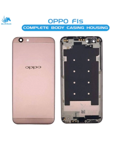 Oppo F1s Housing Middle Frame With Side Button and Camera Lens Complete Body Casing Replacement For F1s - Rose Golden