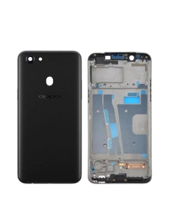 Oppo F5 Housing Middle Frame With Side Button and Camera Lens Complete Body Casing Replacement For F5 - Black