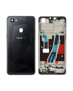 Oppo F7 Rear Complete Body Casing Housing Replacement For F7 - Black