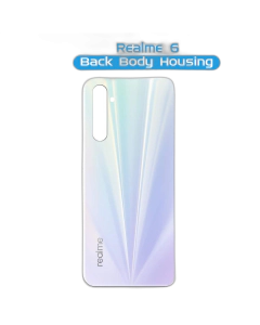 Realme 6 Rear Back Body Casing Housing Replacement Battery Back Door For Realme 6 - White
