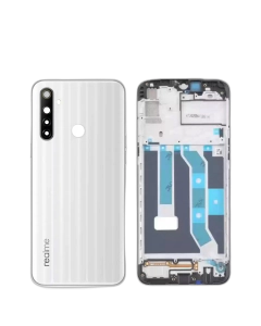 Realme 6i Rear Complete Body Casing Housing Replacement For Realme 6i - White