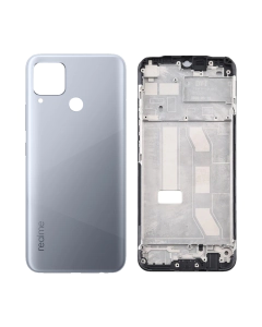Realme C15 Rear Complete Body Casing Housing Replacement For Realme C15 - Silver