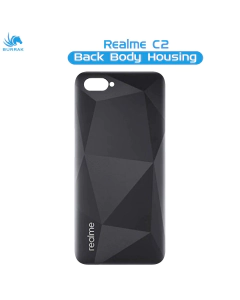 Realme C2 Rear Back Body Casing Housing Replacement Battery Back Door For Realme C2 - Black