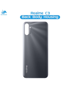 Realme C3 Rear Back Body Casing Housing Replacement Battery Back Door For Realme C3 - Grey