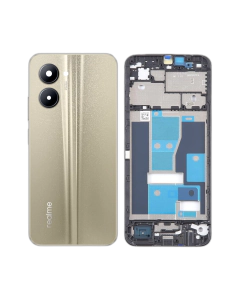 Realme C33 Rear Complete Body Casing Housing Replacement For C33 - Golden