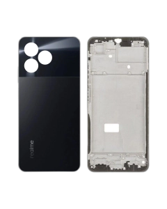 Realme C51 Rear Complete Body Casing Housing Replacement For C51 - Black