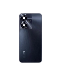 Realme C55 Housing Middle Frame With Side Button and Replacement Battery Back Door For C55 - Black