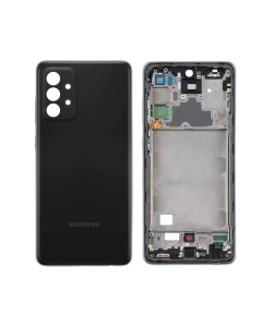 Samsung A72 Rear Complete Body Casing Housing Replacement For Galaxy A72 - Black