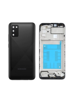Samsung Galaxy A02s Rear Complete Body Casing Housing Replacement For Samsung Galaxy A02s - Black