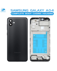 Samsung Galaxy A04 Rear Complete Body Casing Housing Replacement For Samsung Galaxy A04 - Black