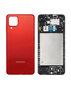 Samsung Galaxy A12 Rear Complete Body Casing Housing Replacement For Samsung A12 - Red