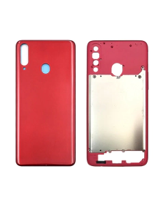Samsung Galaxy A20s Rear Complete Body Casing Housing With Camera Lens Replacement For Samsung A20s - Red