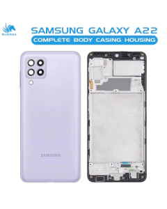 Samsung Galaxy A22 Rear Complete Body Casing Housing Replacement For Samsung Galaxy A22 - Purple