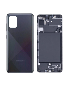 Samsung Galaxy A71 Rear Complete Body Casing Housing Replacement For Samsung Galaxy A71 - Black