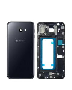 Samsung Galaxy J4 Plus Housing Middle Frame With Side Button and Camera Lens Complete Body Casing Replacement For Galaxy J4 Plus - Black
