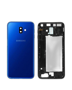 Samsung Galaxy J6 Plus Housing Middle Frame With Side Button and Camera Lens Complete Body Casing Replacement For Galaxy J6 Plus - Blue