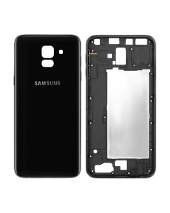 Samsung Galaxy J6 Rear Complete Body Casing Housing Replacement For Samsung J6 - Black