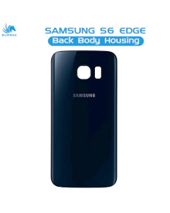 Samsung Galaxy S6 Edge Rear Back Body Casing Housing Replacement Battery Back Door For S6 Edge - Black