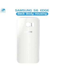 Samsung Galaxy S6 Edge Rear Back Body Casing Housing Replacement Battery Back Door For S6 Edge - White