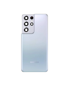 Samsung S21 Ultra Rear Back Body Casing Housing Replacement Battery Back Door For Galaxy S21 Ultra - Silver