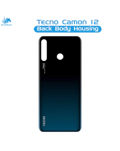 Tecno Camon 12 Rear Back Body Casing Housing Replacement Battery Back Door For Camon 12 - Black
