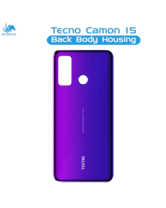 Tecno Camon 15 Rear Back Body Casing Housing Replacement Battery Back Door For Camon 15 - Purple