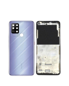 Tecno Pova Housing Middle Frame With Side Button and Camera Lens Complete Body Casing Replacement For Pova - Purple