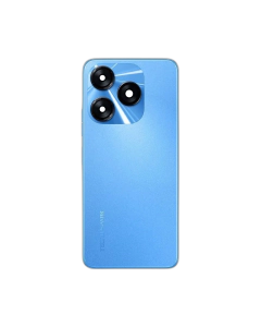 Tecno Spark 10 Housing Middle Frame With Side Button and Replacement Battery Back Door For Spark 10 - Blue