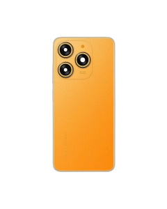 Tecno Spark 10 Housing Middle Frame With Side Button and Replacement Battery Back Door For Spark 10 - Orange