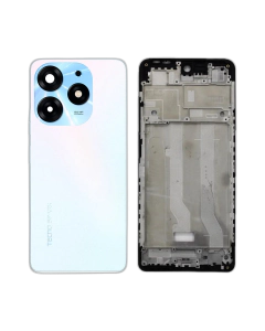 Tecno Spark 10 Pro Rear Complete Body Casing Housing Replacement For Spark 10 Pro - White