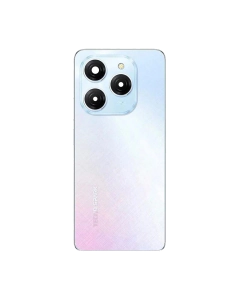 Tecno Spark 20 Pro Housing Middle Frame With Side Button and Replacement Battery Back Door For Spark 20 Pro - White