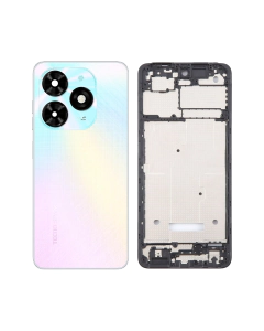 Tecno Spark 20c Rear Complete Body Casing Housing Replacement For Spark 20c - White
