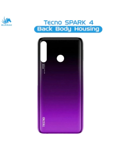 Tecno Spark 4 Rear Back Body Casing Housing Replacement Battery Back Door For Tecno Spark 4 - Purple
